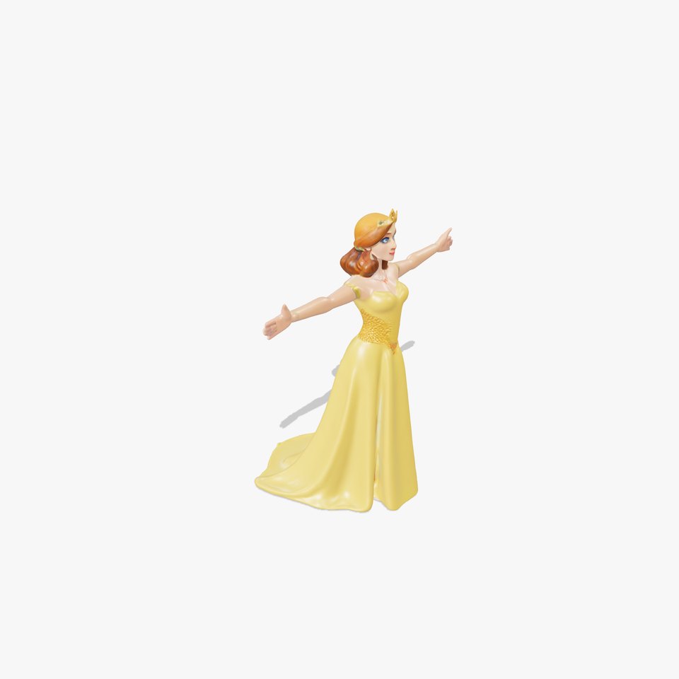 Elegant Princess Character Model Pack for Animation